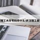 武汉理工大学专科学什么/武汉理工类专科